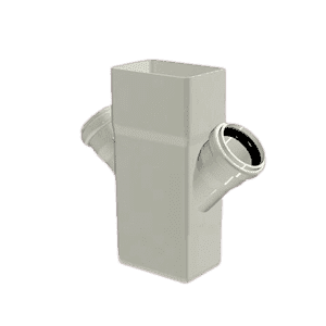 PVC Çatı Oluğu Çift Çatal 45°