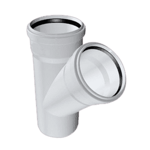 PVC Tek Çatal 45°